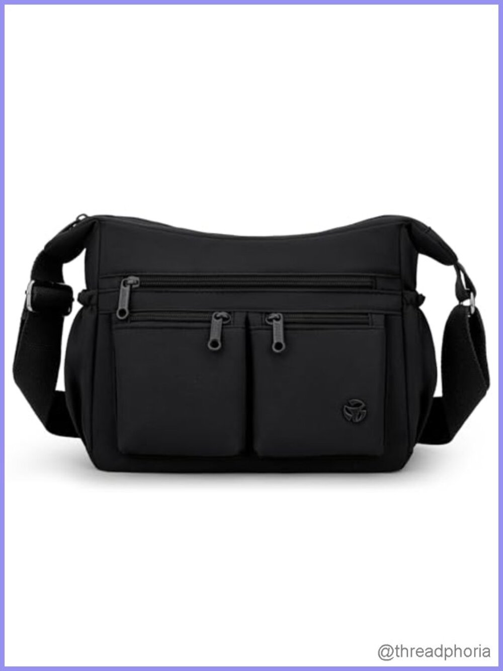 Women Messenger Crossbody Bag Nylon Waterproof Multi-Pocket Travel Purses